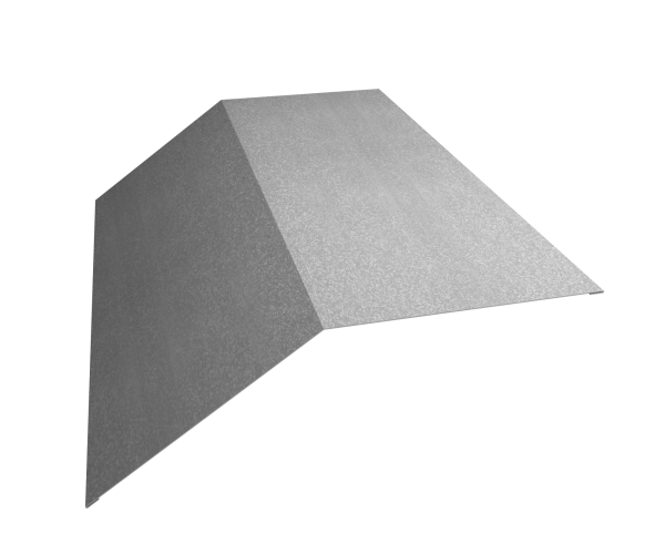 GL Планка конька плоского, 190х190 мм 0.5 мм, Zn, б/ц, L=2000 мм