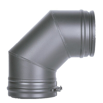 Отвод 90° Schiedel Permeter 25, Ø300/350 мм серый