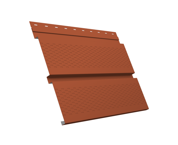 GL Софит металлический Квадро Брус, с перфорацией 0.5 мм, Satin, RAL 8004