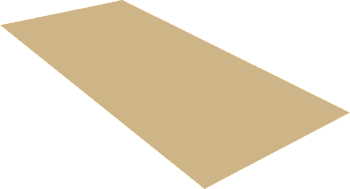 Плоский лист GL, 1250 х 2000 мм, с пленкой 0.4 мм, PE, RAL 1014