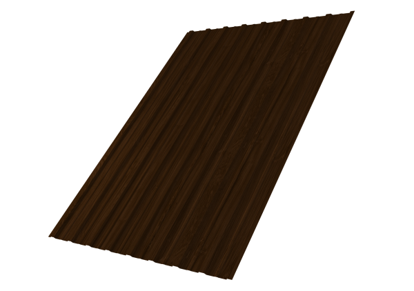 Профилированный лист GL C10 A, 0.45 мм, Print Elite, Choco Wood TwinColor Профилированный лист GL C10 A, 0.45 мм, Print Elite, Choco Wood TwinColor