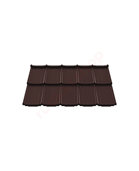 Модульная металлочерепица Ruukki Frigge 0.5 мм, GreenCoat Crown BT, RR 32