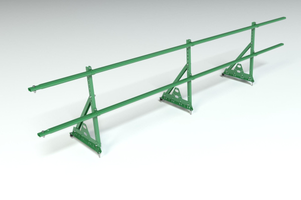 Ограждение кровельное, универсальное Roofsystems Prestige Next, H=600 мм RAL 6002, L=3000 мм