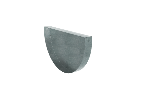 Заглушка желоба Ø185 мм, Optima, Zn