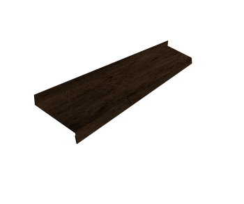 Отлив простой GL, 150 мм 0.45 мм, Print Premium, Antique Wood TwinColor, L= 2000 мм