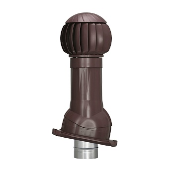 Комплект вентиляции Gervent для профлиста-20 125/ИЗ/160 мм коричневый