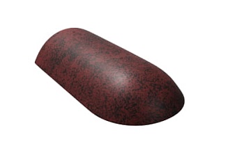 Начальная хребтовая черепица Braas Франкфурт, цвет: магма