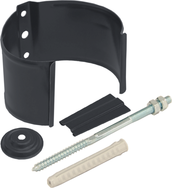 Кронштейн трубы на кирпич, Grand Line Ø 90 мм, PU Matte, RAL 7024