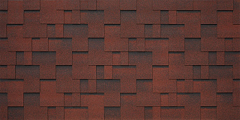 Битумная черепица Tegola Business, Lazio цвет: amarone 410 / красный амароне, 2.86 м² / уп.