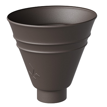 Воронка водосборная круглая Aquasystem Премиум Ø100 мм, PU Matt, RR 32