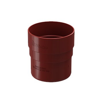 Муфта соединительная трубы, Docke Standart, Ø 80 мм, цвет: красный
