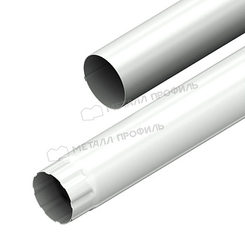 Труба водосточная Ø90 мм, Металл Профиль, GS lite, L=3000 мм, PE, RAL 9003