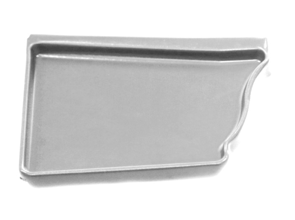 Заглушка левая Vortex, Ø 126 мм, RAL 9003