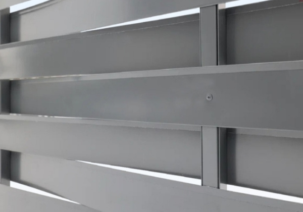 Ламель для забора жалюзи, Palermo, 0.45 мм, Drap TX, RAL 7024