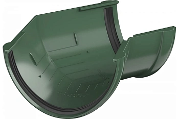 Угол желоба универсальный 135°, Технониколь пвх, стандарт Ø 125 мм, цвет: зеленый