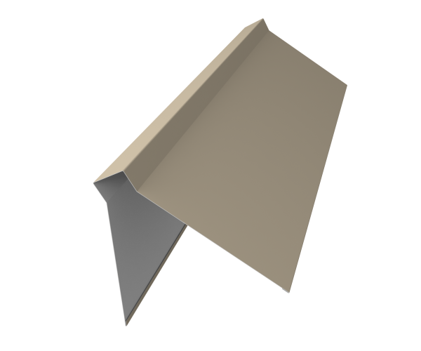 GL Планка конька плоского, 220х50х220 мм 0.45 мм, Drap TX, RAL 1015, L=3000 мм