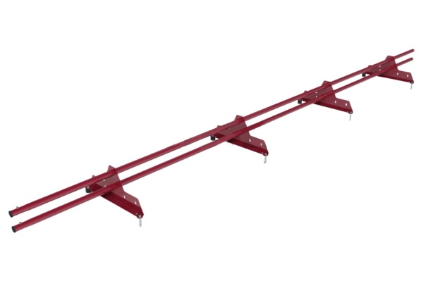 Снегозадержатель универсальный Roofsystems Econom Next 4 опоры, 2 трубы, круг Ø25 мм, L=3000 мм, RAL 3005
