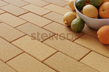 Тротуарная плитка Steingot Прямоугольник 60 мм 200х100 мм, цвет: желтый