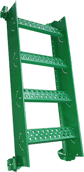 Лестница кровельная маршевая Roofsystems Prestige Next фальц, 1000 мм, L=1200 мм, RAL 6005