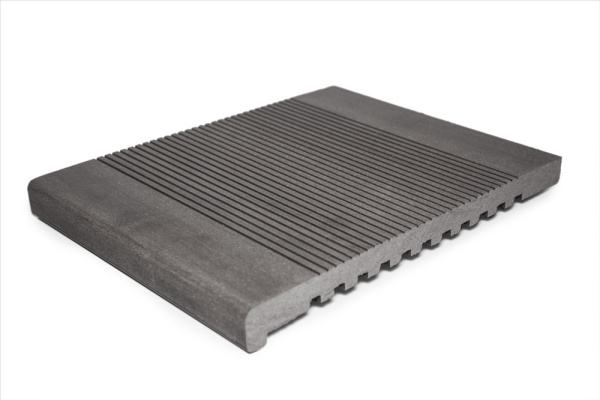 Ступень ДПК Grand Line, Массив 320х22, L=4000 мм, графит, Вельвет
