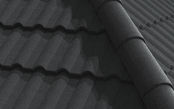 Композитная черепица Gerard Milano, 1215х369 мм цвет: charcoal