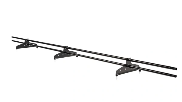 Снегозадержатель универсальный NewLine L=3000 мм, 3 опоры, 2 трубы, круг Ø25 мм, RAL 9005