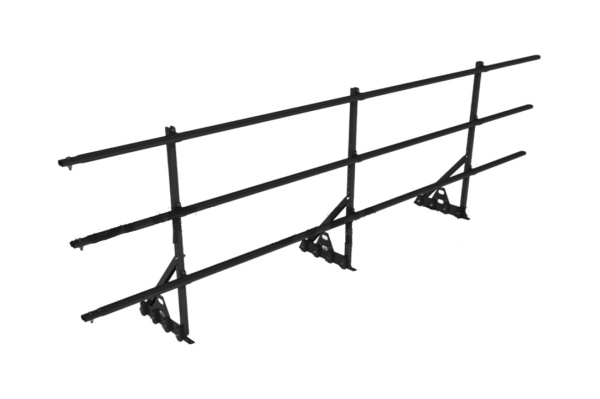 Ограждение кровельное для фальцевой кровли Roofsystems Prestige Master фальц, H=900 мм RAL 9005, L=3000 мм