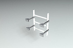 Кронштейн лестницы пожарной L-400 ГОСТ Р 53254-2009 zinc