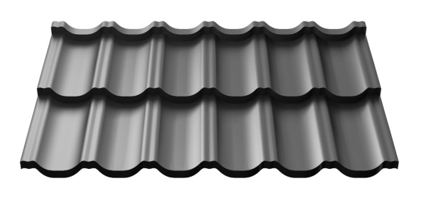 Модульная металлочерепица Ruukki Finnera 0.5 мм, GreenCoat Crown BT, RR 2H3