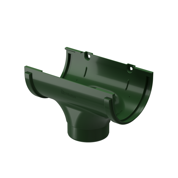 Воронка желоба, Docke Standart, Ø120 мм, цвет: зеленый