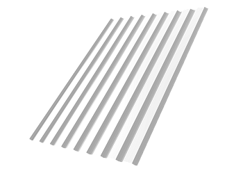 Профилированный лист GL C20 A, 0.7 мм, PE, RAL 9003