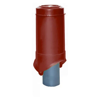 Вентиляционный выход канализации Krovent Pipe-VT IS 125 мм красный