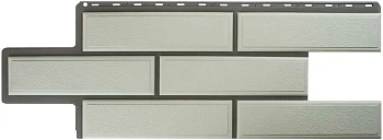 Фасадные панели Альта Профиль, Венецианский камень, 1260 х 450 мм цвет: белый