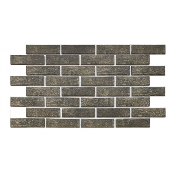 Термопанель рядовая Европа с плиткой Keramin, 1020х600 мм, 80 мм ППС, гладкий, цвет: Теннесси 2т