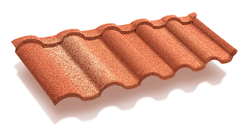 Композитная черепица Luxard Roman, 1350х415 мм цвет: оникс