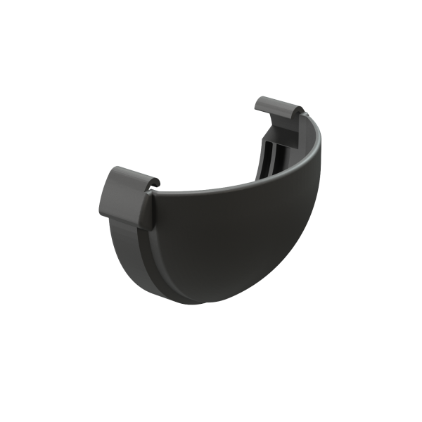 Заглушка желоба универсальная, Docke Premium, Ø120 мм, цвет: графит