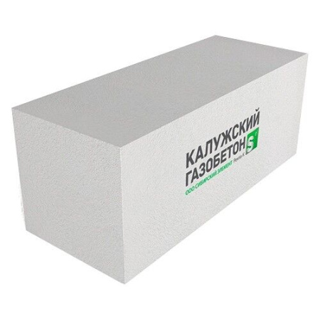 Газобетоный блок Калужский D600, 250 мм, 625х350 мм