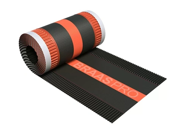 Аэроэлемент конька Braas PRO 310 мм,  L=5000 мм, цвет: красный