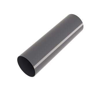 Труба водосточная пвх, Grand Line Ø 87 мм, L=3000 мм, цвет: графит