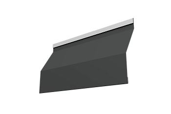 Ламель для забора жалюзи, Milan Slim 0.45 мм, Drap, RAL 7016