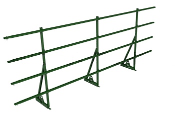 Ограждение кровельное для фальцевой кровли Roofsystems Prestige Next фальц, H=1200 мм RAL 6005, L=3000 мм