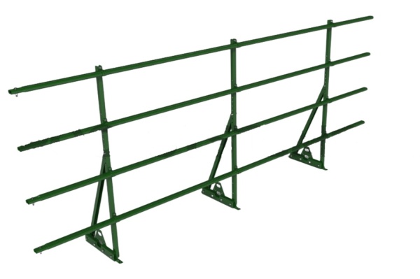 Ограждение кровельное для фальцевой кровли Roofsystems Prestige Next фальц, H=1200 мм RAL 6005, L=3000 мм