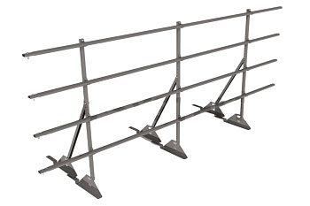 Ограждение кровельное для композитной черепицы Roofsystems Prestige композит, H=1200 мм RAL 7004, L=3000 мм