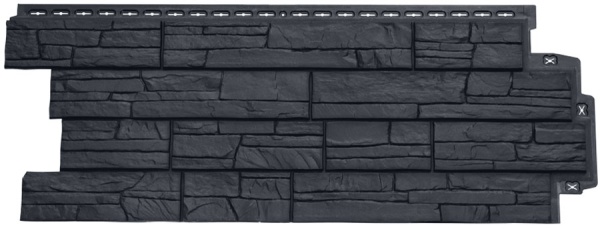 Фасадная панель Grand Line, сланец Classic, цвет: графит