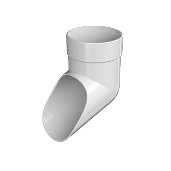 Слив трубы, Технониколь, оптима Ø80 мм, цвет: белый