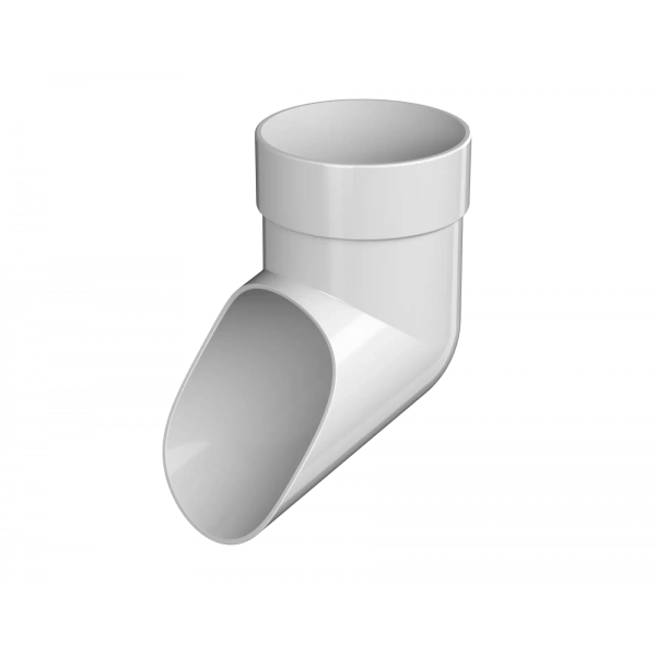 Слив трубы, Технониколь, оптима Ø80 мм, цвет: белый