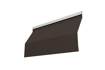 Ламель для забора жалюзи, Milan Slim 0.5 мм, Rooftop Бархат, RR 32