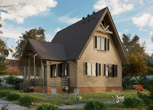 Битумная черепица, Docke, Premium, Генуя цвет: зрелый каштан, 3 м² / уп.