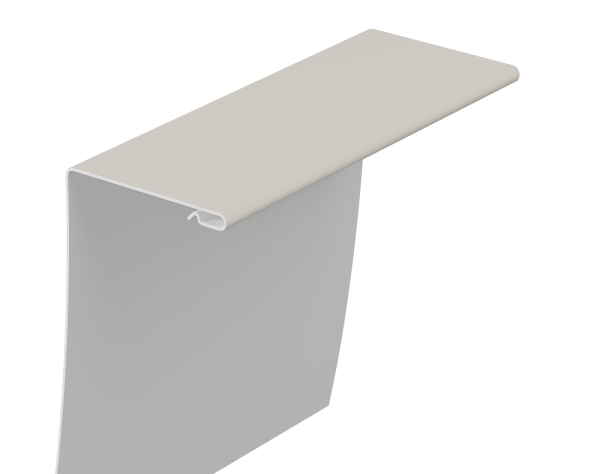 Универсальный околооконный профиль Docke, 89/254 мм L=3000 мм. серия Premium, цвет: пломбир