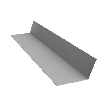 GL Планка примыкания, 90х140 мм 0.45 мм, PE, RAL 9006, L=2000 мм